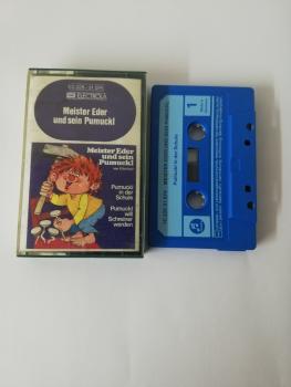 Pumuckl in der Schule/will Schreiner werden Blau mit Blauen Aufkleber 1C228-31074 EMI Electrola Columbia