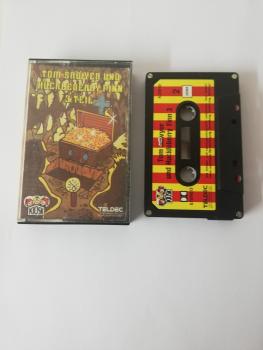 Tom Sawyer & Huckleberry Finn 3.Teil 4-fach Silber geschraubt Schwarz mit Rot Gelben Aufkleber 4.23919 CD Kiosk Teldec