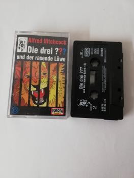 Die Drei Fragezeichen Folge 15 und der rasende Löwe Schwarz mit Weißen Druck 8287662437 4/3 Europa