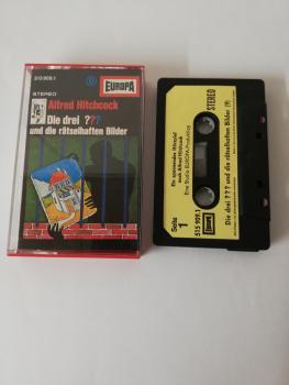 Die Drei Fragezeichen Folge 9 und die rätselhaften Bilder Schwarz mit gelben Aufkleber 515909.1 Europa(Titel unten)