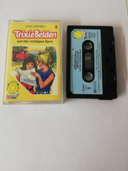 Trixie Belden Folge 2 auf der richtigen Spur 5-fach Schwarz geschraubt Schwarz mit Blauen Aufkleber 5049 Schneiderton