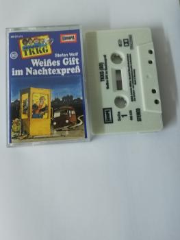 TKKG Folge 80 Weißes Gift im Nachtexpreß Grau mit Schwarzen Druck 490635-215 Europa