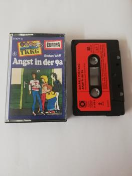 TKKG Sonocord Folge Angst in der 9a 4-fach Schwarz geschraubt Schwarz mit Roten Aufkleber 31674-5 Europa