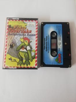 Flitze Feuerzahn Gefährliche Reise 5-Fach Silber geschraubt Schwarz mit Blauen Aufkleber 74.42546 Dino Music