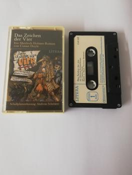 Das Zeichen der Vier 4-fach Silber geschraubt Schwarz mit Weißen Aufkleber 065422 Litera