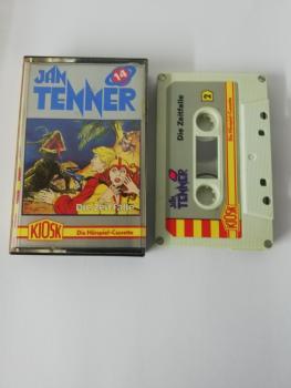 Jan Tenner Folge 14 Die Zeitfalle 4-fach Silber geschraubt Weiß mit Grauen Aufkleber 4.25708 CD Kiosk