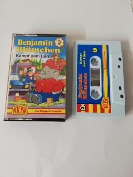 Benjamin Blümchen Folge 3 Kampf dem Lärm Weiß mit Blauen Aufkleber 4.27503 Kiosk(Rot-Gelbes Cover)