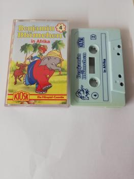Benjamin Blümchen Folge 4 in Afrika Weiß mit Blauen Druck Rot-Gelbes Kiosk Cover Der Grüne Punkt