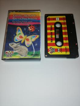 Gute-Nacht-Geschichten Geschichten von allerlei Tieren 4-fach Silber geschraubt Schwarz mit Rot-Gelben Aufkleber 4.23900 CD Kiosk Teldec