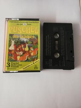 Puschel das Eichhorn Folge 3 Puschel findet neue Freunde Schwarz mit Silbernen Druck 406-313-251 Ariola