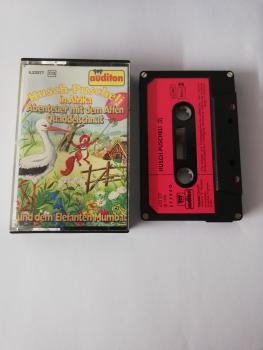 Husch-Puscheli Folge 2 in Afrika Abenteuer mit dem Affen Quaddelschnut und dem Elefanten Mumba 4-fach Silber geschraubt Schwarz mit Roten Aufkleber 4.23377 CD Auditon