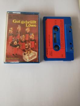 Gut gebrüllt Löwe Blau mit Roten Aufkleber MC 309633 EMI Electrola Disneyland Records (Cover von innen leicht beschrieben)