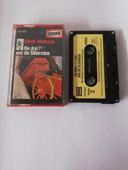 Die Drei Fragezeichen Folge 26 und die Silbermine 5-fach Silber geschraubt Schwarz mit Gelben Aufkleber 515926.1 Europa(Titel oben)