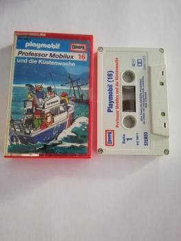 Playmobil Professor Mobilux Folge 16 und die Küstenwache 4-fach Silber geschraubt Weiß mit Rot Blauen Druck 515586.0 Europa