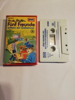 Fünf Freunde Folge 15 wittern ein Geheimnis Weiß mit Blauen Druck 515707.2 Europa(Blau-Oranges Cover)