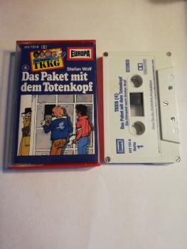 TKKG Folge 4 Das Paket mit dem Totenkopf 5-fach Silber geschraubt Weiß mit Blauen Druck 515721.8 Europa