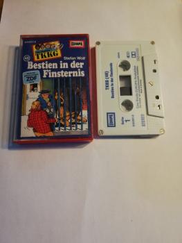 TKKG Folge 48 Bestien in der Finsternis 5-fach Silber geschraubt Weiß mit Blauen Druck 515837.0 Europa(Großes Fenster)