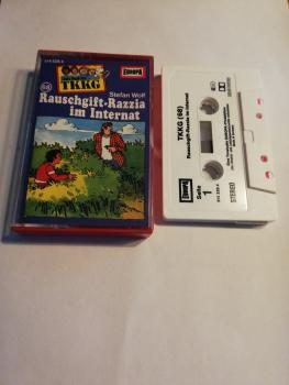 TKKG Folge 68 Rauschgift-Razzia im Internat Weiß mit Schwarzen Druck 514328.4 Europa