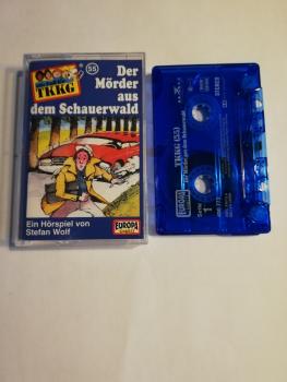 TKKG Folge 55 Der Mörder aus dem Schauerwald Blau Transparent 490773 PC 209 Europa