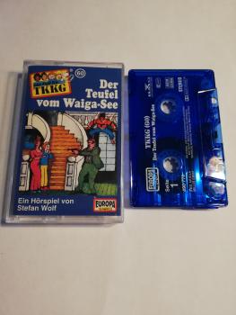 TKKG Folge 60 Der Teufel vom Waiga-See Blau Transparent 490778 PC 209 Europa