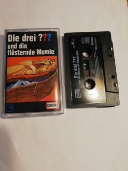 Die Drei Fragezeichen Folge 10 und die flüsternde Mumie Schwarz 7432138810 4 Europa (Schriftzug Logo fehlt)