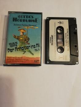 Per Anhalter ins All Teil 1 Cotta`s Hörbühne 4-fach Silber geschraubt Schwarz mit Weißen Aufkleber 76134 Klett