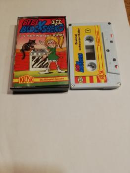 Bibi Blocksberg Folge 22 3x Schwarzer Kater 5-fach Silber geschraubt Weiß mit Gelben Aufkleber 4.27622 CD Kiosk