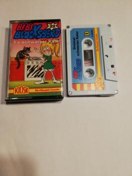 Bibi Blocksberg Folge 22 3x Schwarzer Kater 5-fach Silber geschraubt Weiß mit Blauen Aufkleber 4.27622 CD/4.26062 Kiosk