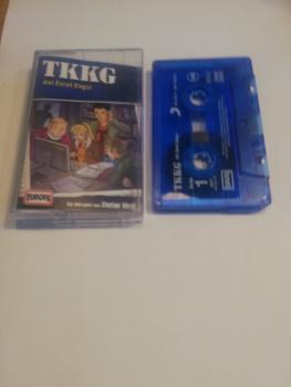 TKKG Folge 120 Bei Anruf Angst Blau Transparent mit Weißen Druck 8869761102 4/2C Europa