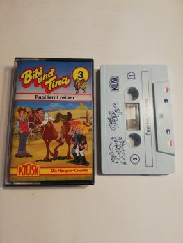 Bibi und Tina Folge 3 Papi lernt reiten Weiß mit Blauen Druck 4.27103 Kiosk(Rot Gelbes Kioskcover)