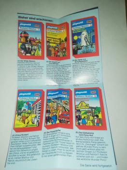 Playmobil Hörspielkassettenflyer Professor Mobilux Folgen 1-6 Europa