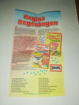 Regina Regenbogen Hörspielkassettenflyer Folge 17 und 18 Europa