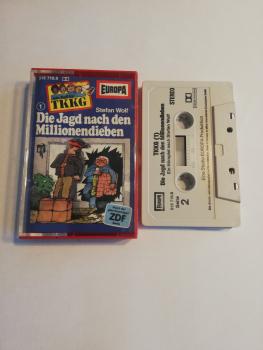 TKKG Folge 1 Die Millionendiebe Grau mit Schwarzen Druck  515718.8 Europa ZDF Logo