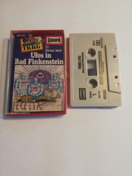 TKKG Folge 15 Ufos in Bad Finkenstein Grau mit Schwarzen Druck 490733 Europa(Großes Fenster)