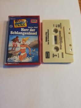 TKKG Folge 73 Herr der Schlangeninsel Grau mit Schwarzen Druck 490374-215 Europa
