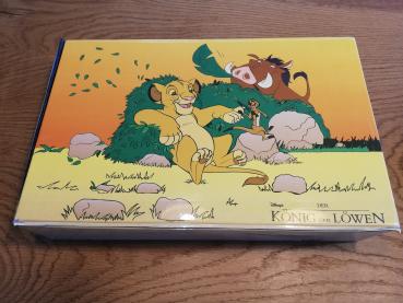König der Löwen Kassettenkoffer(Deckel geklebt)voll funktionstüchtig(für30 Kassetten) Disney