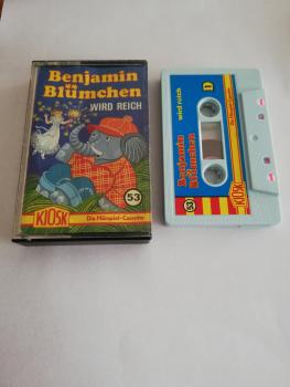 Benjamin Blümchen Folge 53 wird reich Weiß mit Blauen Cover 4.27553 CD Kiosk