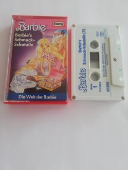 Barbie Folge 6 Barbie`s Schmuckschatulle 5-fach Silber Geschraubt Weiß mit Blauen Druck Die Welt der Barbie 515266.6 Europa