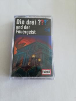 Die Drei Fragezeichen Folge 158 und der Feuergeist Schwarz mit Weißen Druck 8869792328 4 Europa Originalverpackt