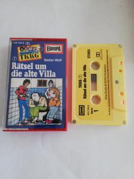 TKKG Folge 7 Rätsel um die alte  Villa 5-fach Silber geschraubt Gelb mit Gelben Aufkleber 515724.2 Europa