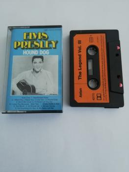 Elvis Presley Hound Dog Astan 40170 Schwarz mit Orangen Aufkleber