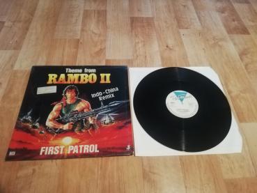 Rambo II Theme From First Patrol Indo-China Remix 1985 Rush Records RR 12012R Deutsche Pressung NM/VG+
