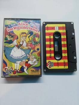 Alice im Wunderland 1.Teil 4-fach Silber geschraubt Schwarz mit Rot-Gelben Aufkleber 4.23904 CD Kiosk Teldec