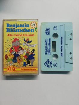 Benjamin Blümchen Folge 71 Alle meine Freunde Weiß mit Blauen Druck Kiosk Der grüne Punkt