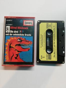 Die Drei Fragezeichen Folge 7 und der unheimliche Drache 4-fach Silber geschraubt Schwarz mit Gelben Aufkleber 515907.5 Europa