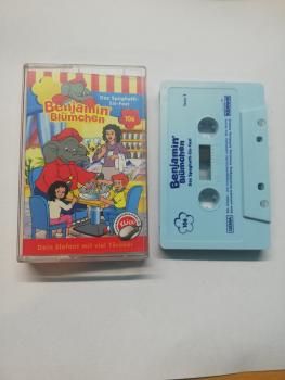 Benjamin Blümchen Folge 106 Das Spaghetti-Eis-Fest Hellblau mit Blauen Druck 4.28506 Kiddinx