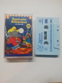 Benjamin Blümchen Folge 50 als Sheriff Hellblau mit Blauen Druck 4.27550 Kiosk(Blaues Cover)
