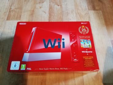 Nintendo Wii New Super Mario Bros.Wii 25th Anniversary in OVP(Roter Nunchuk fehlt)