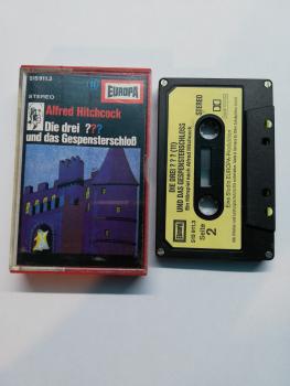 Die Drei Fragezeichen Folge 11 und das Gespensterschloss 4-fach Silber geschraubt Schwarz mit Gelben Aufkleber Titel oben Neonband 515911.3 Europa