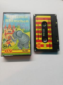 Benjamin Blümchen Folge 10 und das Schloss 4-fach Silber Geschraubt Schwarz mit Rot Gelben Aufkleber 4.24425 Neonband Kiosk Teldec